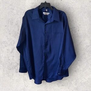 Geoffrey Beane Midnight Blue Long Sleeve Shirt.